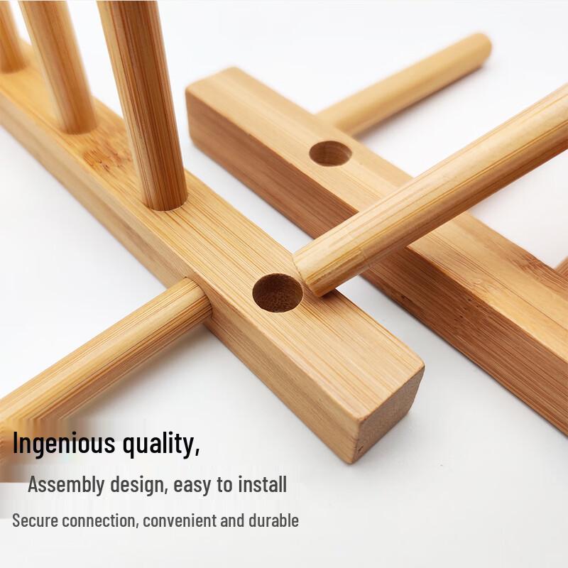 Natural Bamboo Kitchen Dish Drying Rack