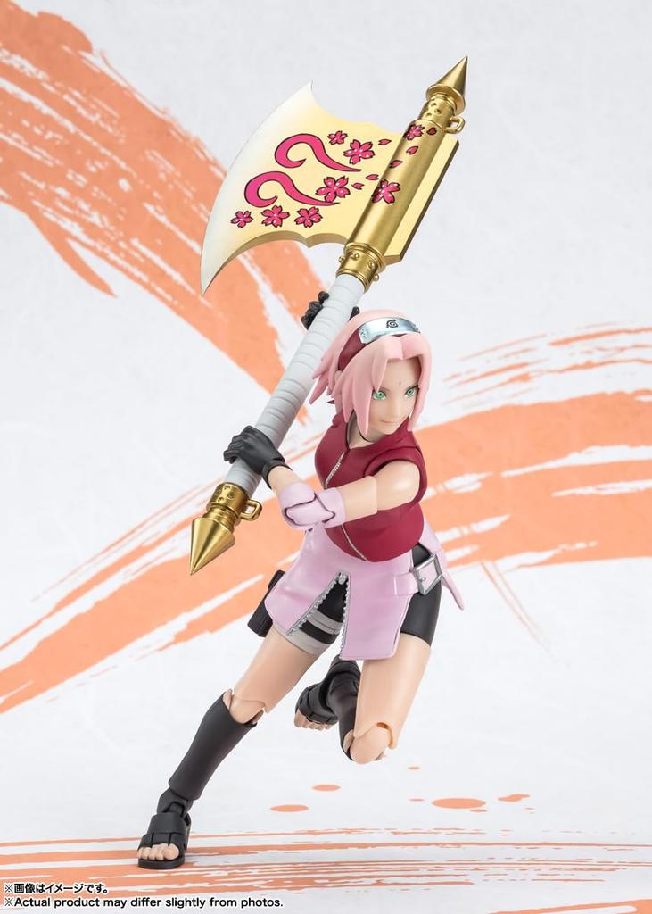 TAMASHII NATIONS NARUTO Sakura Haruno Approximately 135mm Painted Movable Figure S.H.Figuarts -NARUTOP99 Edition- PVC&ABS