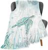 Zeeschildpad Plaid Superzacht Flanellen Fleece Deken voor Jongen Meisje Lichtgewicht Gezellig Warm Oceaan Thema Bed Bank Sofa Deken