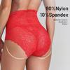Braguitas de Encaje de Cintura Alta para Mujer Reductoras de Vientre Algodón Transpirable en la Entrepierna Tallas Grandes Ajuste Cómodo Ropa Interior Sexy Moldeadora del Cuerpo