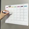Magnetisk månadskalenderbräda Kylskåpsmagnet Torkbar Månadsschema Planeringstavla Kylskåpskalender Whiteboard Dekoration