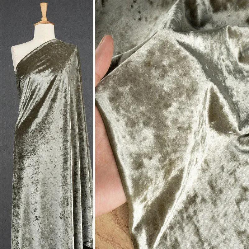 Țesătură din catifea din acetat extensibil de culoare solidă, pânză cu luciu de diamant, textile moale pentru tapițerie, velur bricolaj pentru fundal de perdea de canapea
