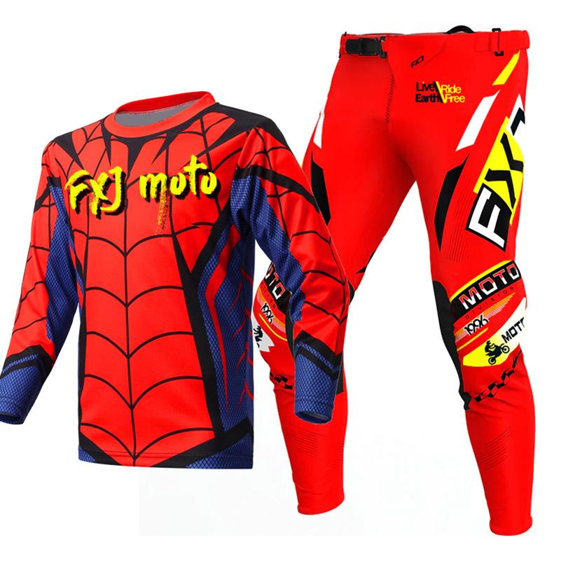 Motocross Gear Set for Kids 4 5 6 7 8 9 10 11 12 13 Years Youth Child Motorcycle Boy Girl Jersey Pant Kits Racing Suit Off-road Enduro MX MTB