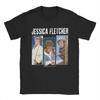 Three Faces Murder She Wrote Fletcher T-shirt voor Heren 100% Katoen Grappig T-shirt Ronde Hals Korte Mouw Kleding Verjaardagscadeau