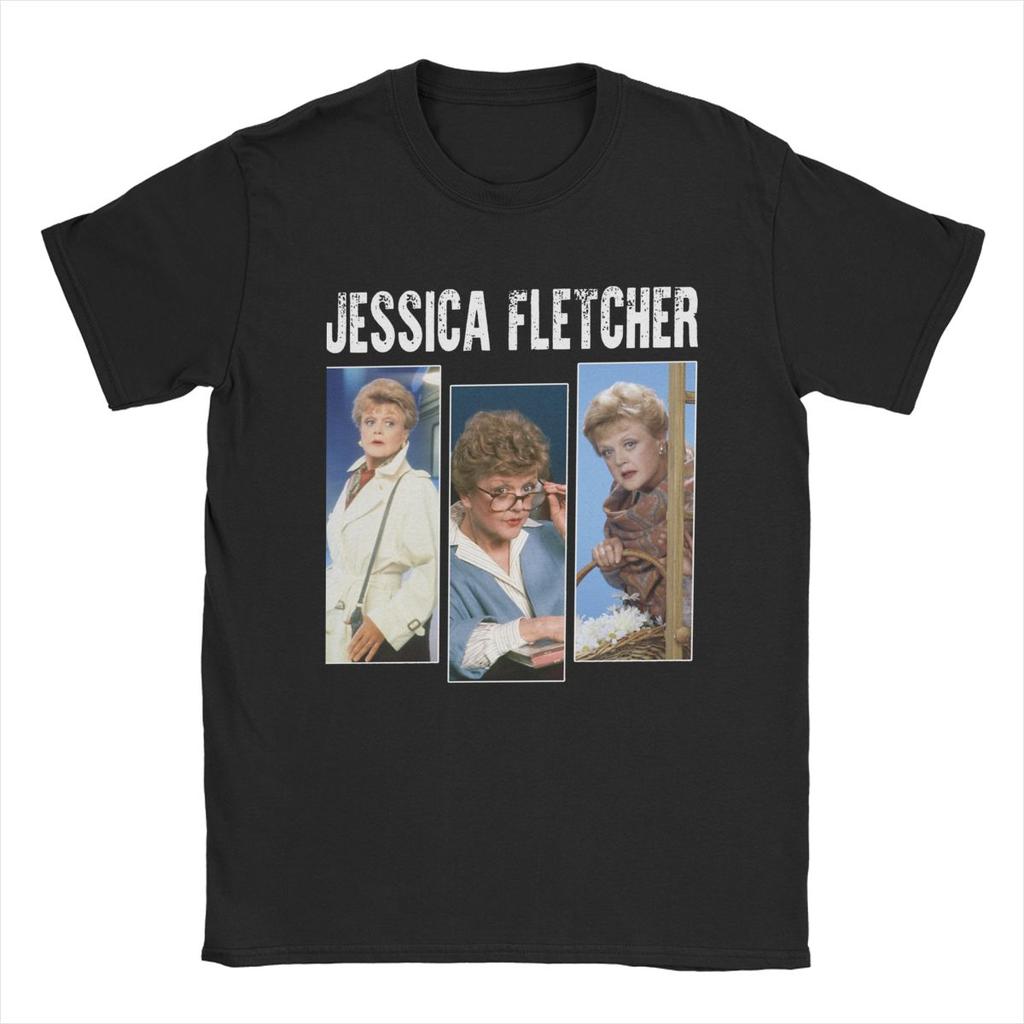 Three Faces Murder She Wrote Fletcher T-shirt voor Heren 100% Katoen Grappig T-shirt Ronde Hals Korte Mouw Kleding Verjaardagscadeau
