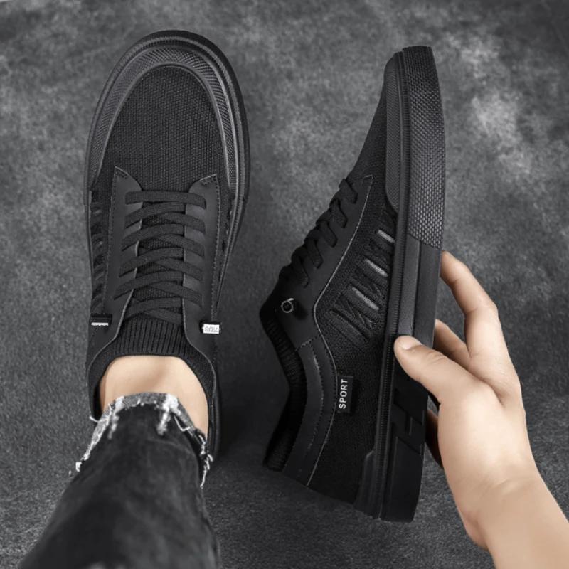 Fashion Men's Casual Shoes 2024 New Comfort Breathable Fashion Thick Sole Platform Soft Sole Anti Slip Sneakers Sports Shoes Board Shoes