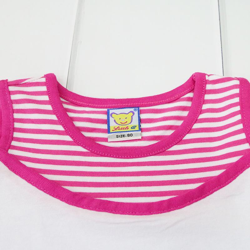 2 Stuks/Set Korte Mouw Rok Pasgeboren Kinderen Meisje Katoen Lente En Herfst Zomer Blote Schouder Shirt Rok Jurk Kleding