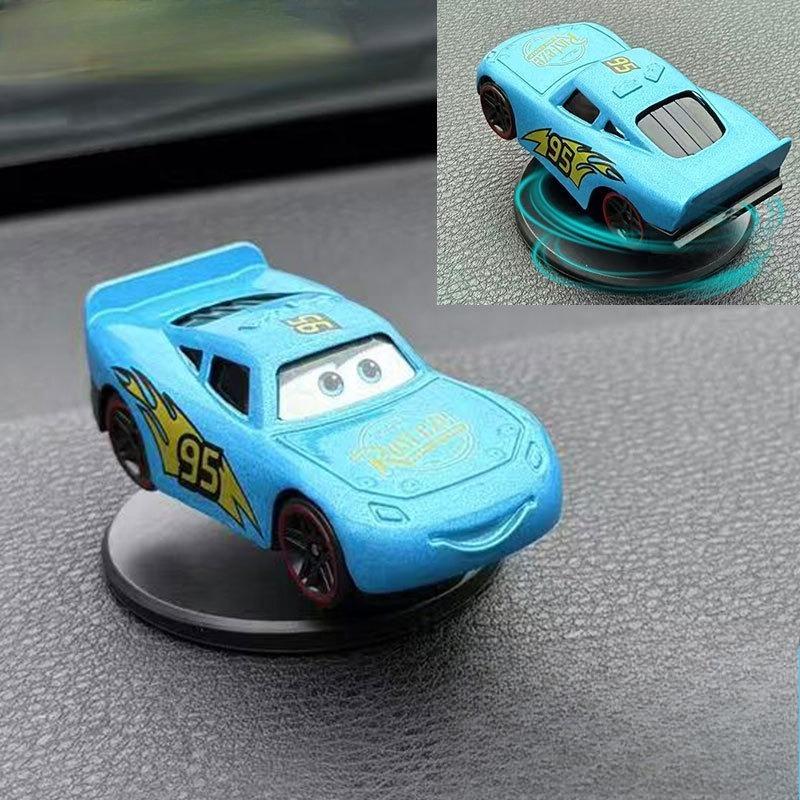 Cartoon Cars 3 Lightning Mcqueen Drift Rotation Decoration Automotive Dashboard Turning Automotive Center Console Prop Gifs Toys
