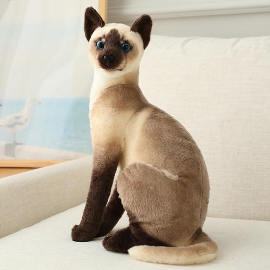 Simulation Stuffed Design Cats Plush Pillow Animal Cushion Sofa Decor Kids Toy