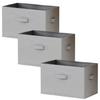 Foldable Storage Box Anywhere [Set of 3] With Handle, Compatible with Color Boxes, Clothes Storage, Complete Product, Width 38 X Depth 25