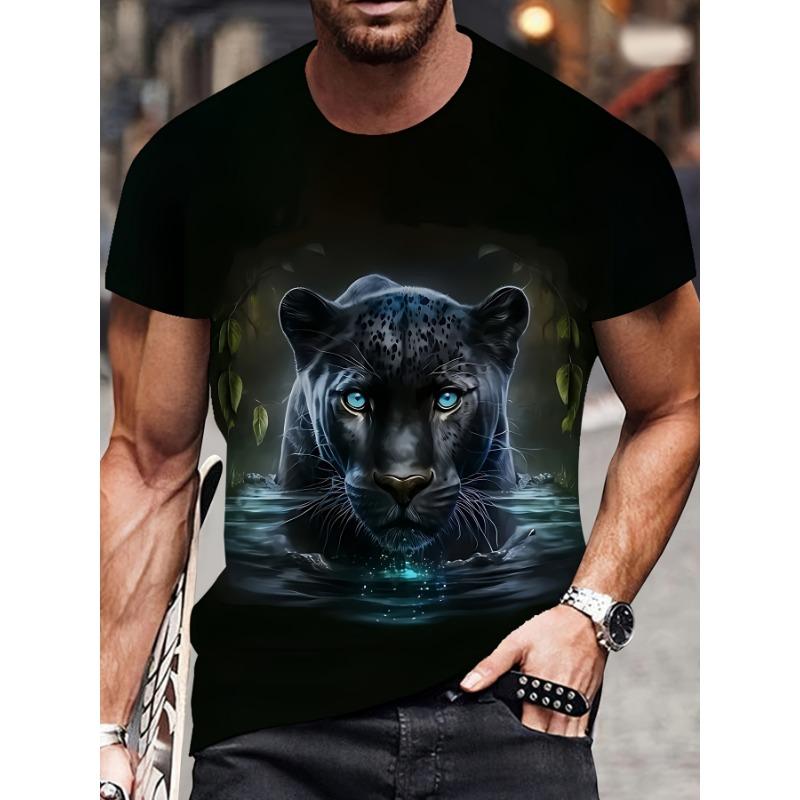Herrdjur 3D-skjortor 3D-tryck Rundhalsad skjorta Överdriven Designer Street Casual T-shirt Toppar T-shirt Herr Damkläder Barn T-shirt