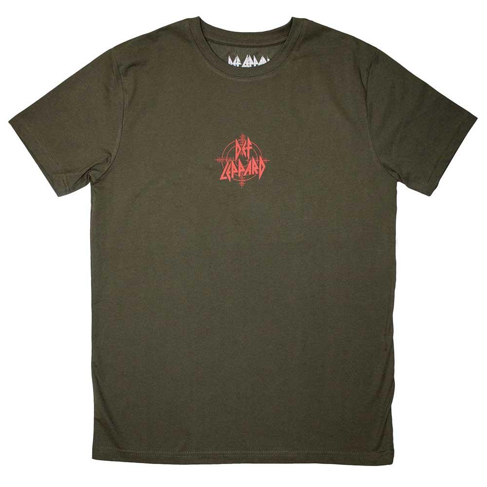 Def Leppard Unisex Adult Mini Target Logo T-Shirt