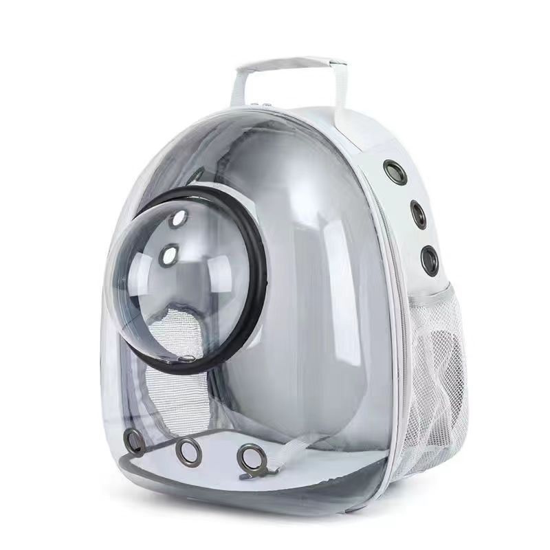 Sac pour chat sac portable capsule spatiale sac à dos pour animaux de compagnie cage à chat double épaule sac d'école transparent pour chat fournitures pour chien chat