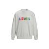 Sweat-shirt à manches longues et col rond brodé de lettres Levis X Lego pour homme Gris A5441-0000