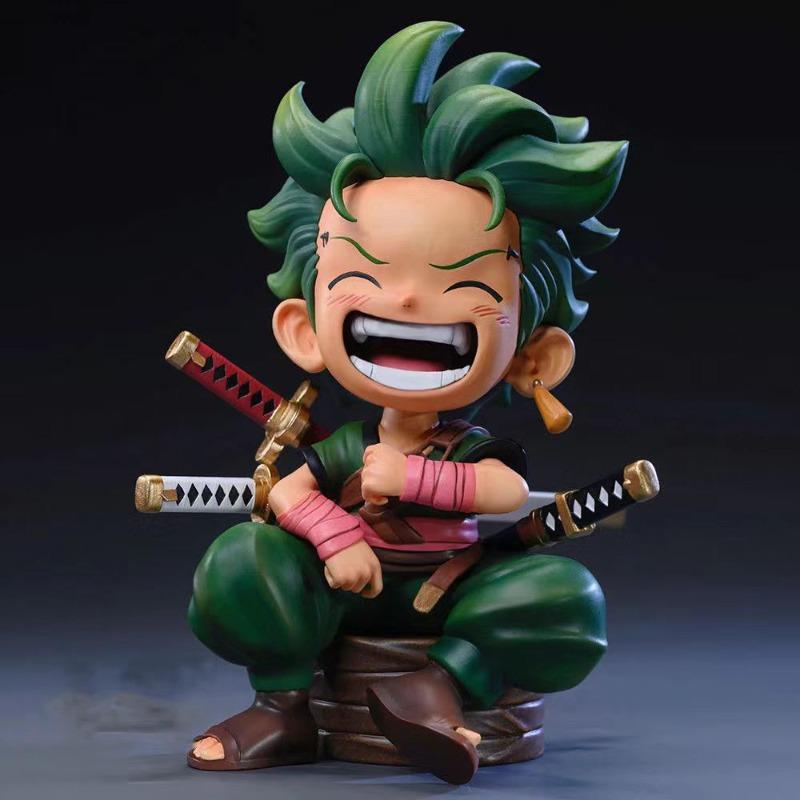 13cm Bandai Anime Figure One Piece Monkey Luffy Roronoa Zoro Kawaii Toys Figural Nendoroid Car Decoration Model Gift D Q PVC Hot Kid Friendly