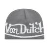 Herfst Winter Letter Print Warme Gebreide Muts Unisex Polyester Skull Cap Winddicht Ronde Bovenkant Zonder Rand
