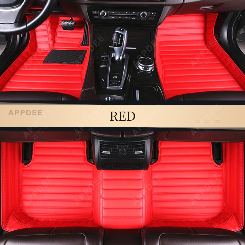 Car Floor Mats For Honda Accord 9th GEN 2014 2015 2016 2017 Custom Auto Foot Pads Automobile Carpet Cover interior