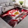 VfB Stuttgart Znak klubu Stadion Umělecký Tisk Plošný koberec Protiskluzová obdélníková podlahová rohož Fotbalový fanoušek Domácí Herní Dekor