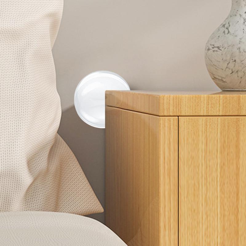 6Pcs Washable Self Adhesive Transparent Door Stopper Door Wall Protector Pads Reusable Soft Round/Square Shock Absorbent Gel