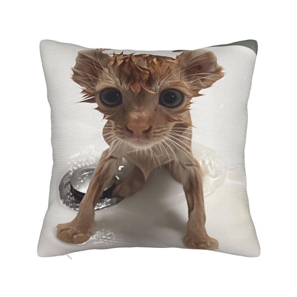 Pet Cat Funny Memes Pillow Case Vintage Pillow Cover Soft Pillowcases For Office Car Home Decor