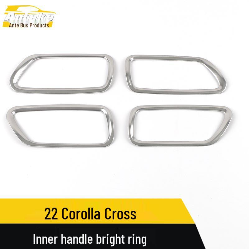 22 Corolla Ruifang Interior Handle Decorative Frame & Bright Ring Car Accessory