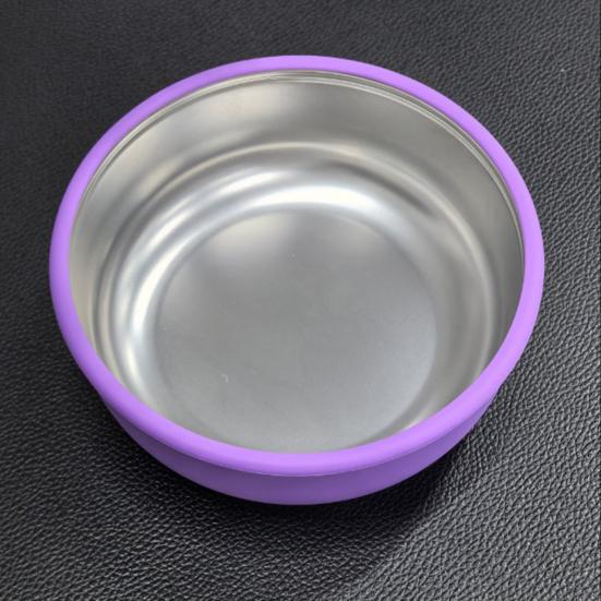 Stainless Steel Baby Bowls with Suction 2-in-1 Toddler Feeding Plates Heat-Resistant Spill-Proof Suction Bowls for Infant
