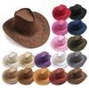 Wholesale Womens Summer Western Cowboy Hat with Wide Brim for Beach Sun Protection Vintage Euro American Style