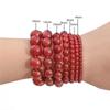 28-90Pcs Red Agate Stone Beads, 4-14mm Natural Round Beads for DIY Bracelet Necklace