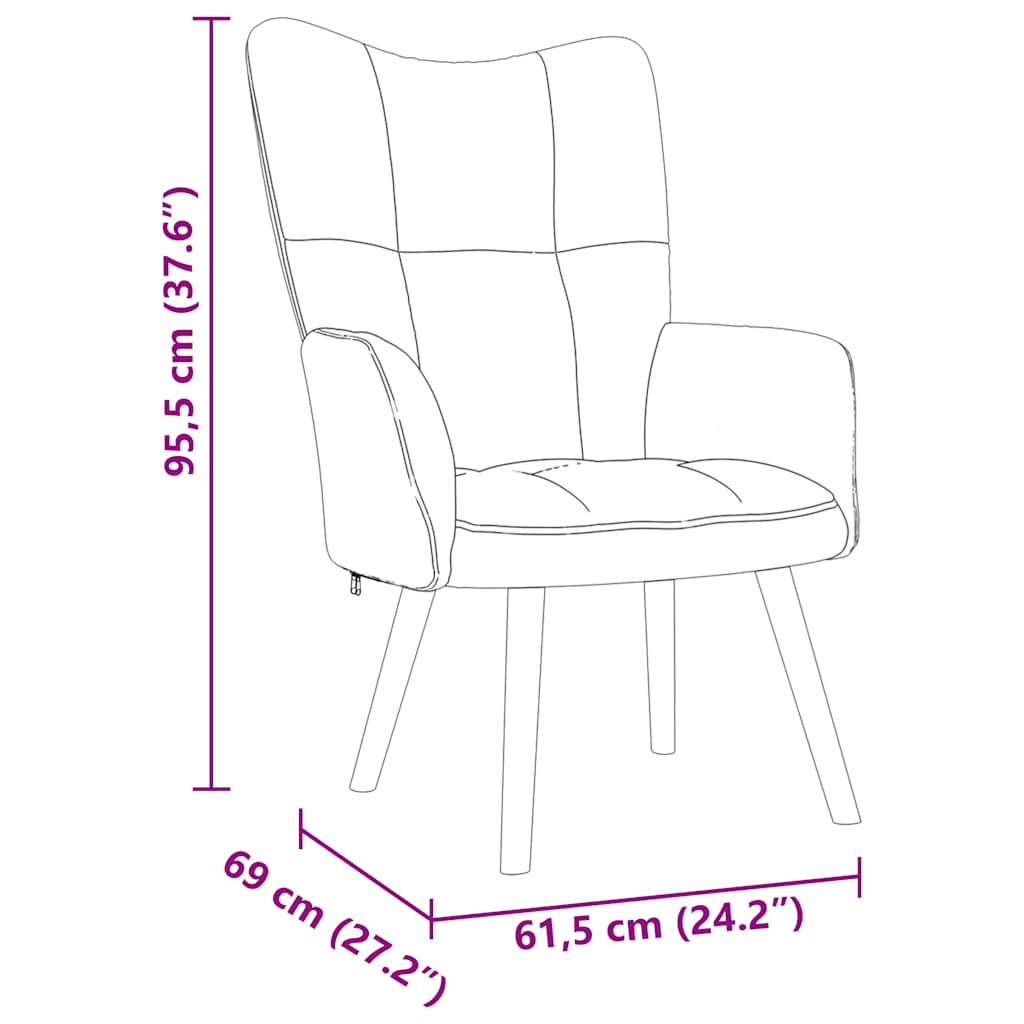 Relax Chair Dark Green Fabric