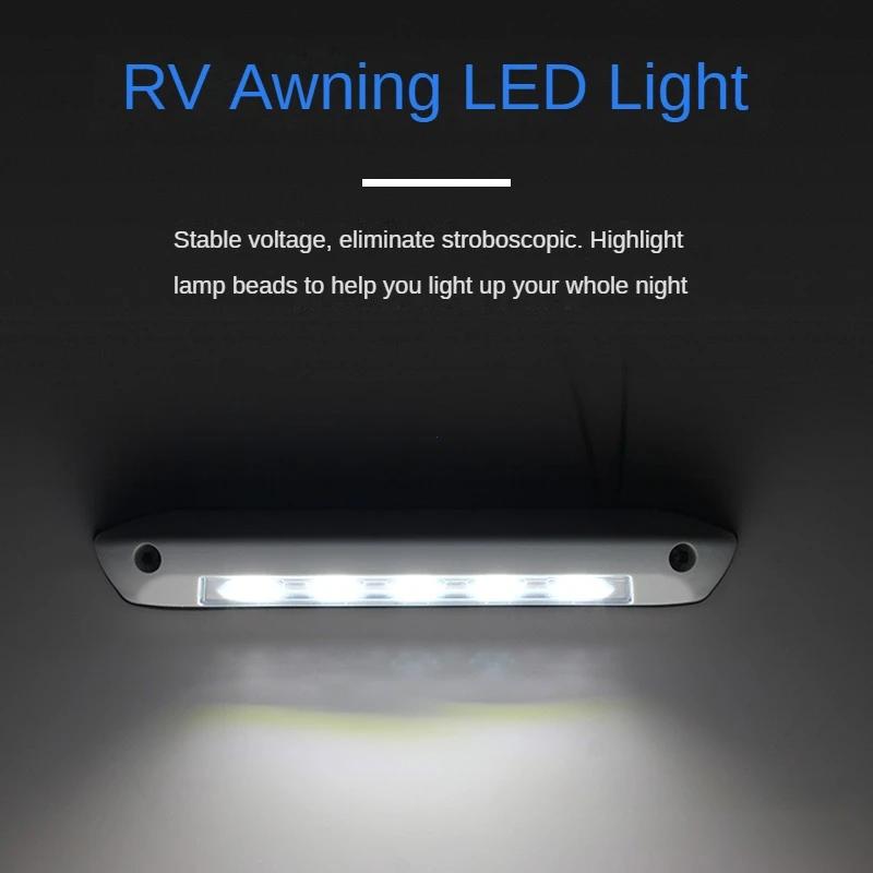 12V/24V RV LED Markise Veranda Licht Wasserdicht Wohnmobil Caravan Innen Wand Lampen Licht Bar RV Van Camper anhänger Außen Lampe