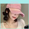 Vintage Cotton Baseball Cap With Wide Brim For Sun Protection And Casual Style
