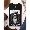 Men's Heavyweight Cotton T-Shirt - Edgy Biker Graphic Tee with BOZER & ALTER for Man Prints - Soft Regular Fit Shirt for Motorcycle Enthusiasts -