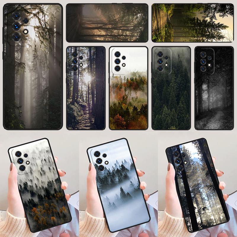 Beautiful Nature Forest Tree Case For Samsung Galaxy A42 A31 A40 A51 A71 A32 A80 A91 A52 A72 A73 A20e A50 A70 A11 A12 Cover