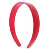 HAPPYMATES Red 1 Inch Plastic Hard Headband with Teeth Head Band Women Girls 2 Pieces