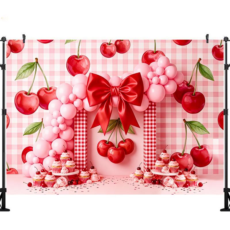LS Summer Fruit Sweetheart Backgrounds Kids Adult Photogrpahy Baby Photocall Cherry Strawberry Props Photo Studio Backdrops