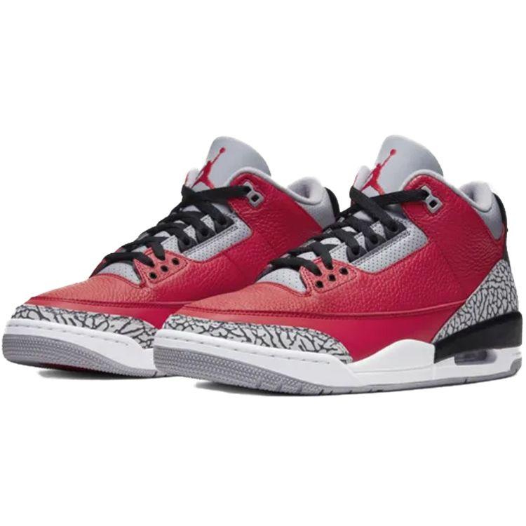 Air Jordan 3 Retro SE Unite Unisex Sneakers Red Fire-Red Cement-Grey CK5692-600