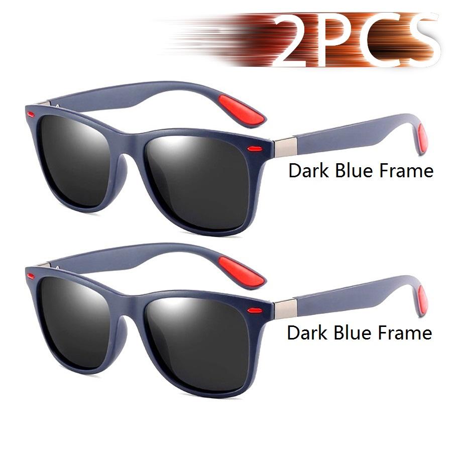 Stylish Vintage Square Unisex Driving Fishing Sun Glasses Anti-Glare Eyeglasses Men Women Luxury De-signer Sun Glasses UV400