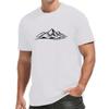 Camisetas de Manga Corta para Hombre Rodeadas de Montañas Verano Deportes Casuales Tops