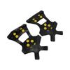 1pair 10 Spikes Ice Snow Grips Anti Slip Ice Traction Clts Walk Traction Clts for Shoes Boots Walking Hiking Climbing