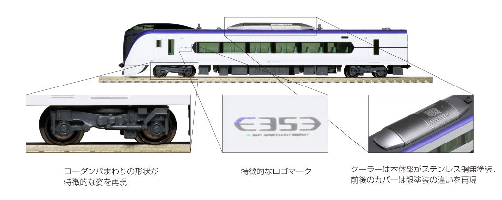 KATO N-Spur E353 Serie Set Azusa/Kaiji 3-Wagen Ergänzung 10-1836