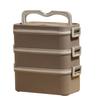 3 Layer Lunch Box 304 Stainless Steel Stackable Portable Large Capacity Bento Box for Kids Adults