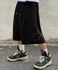 SCALLYWAG Side Big Logo Bermuda Sweat Shorts [Black]