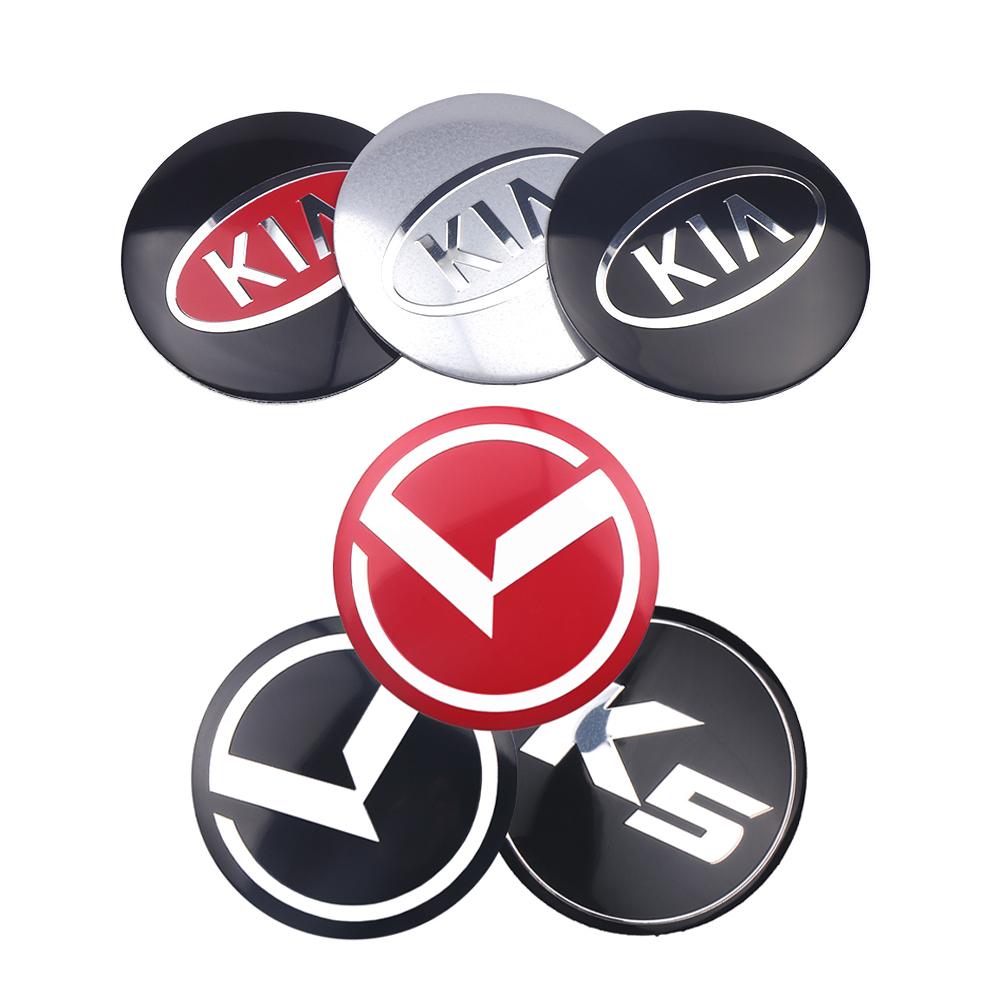 4Pcs 56/60/65/68MM For KIA Rio Ceed Sportage Cerato Soul VBNUY5 Sorento Picanto Optima Car Wheel Center Hub Caps Wheel Cover Sticker