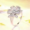 European and American Creative Ladies Temperament Flower Ring Fashion Anniversary Gift KTJ