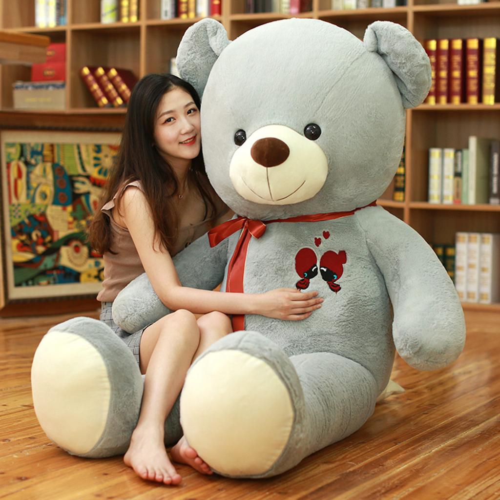 60-100CM Large Teddy Bear Plush Toy Lovely Giant Bear Huge Stuffed Soft Animal Dolls Kids Toy Birthday Gift for Girlfriend Lover