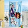 Gabby's Dollhouse Beach Towel Super Soft Microfiber Quickdry Fabric Comfortable Lightweight