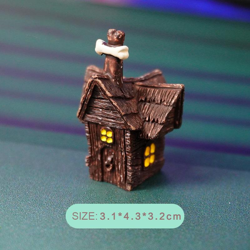 Mini Halloween Skeleton Pumpkin Bones Ornaments Micro Landscape Creative Miniature Figurines DIY Home Desktop Decoration Gifts