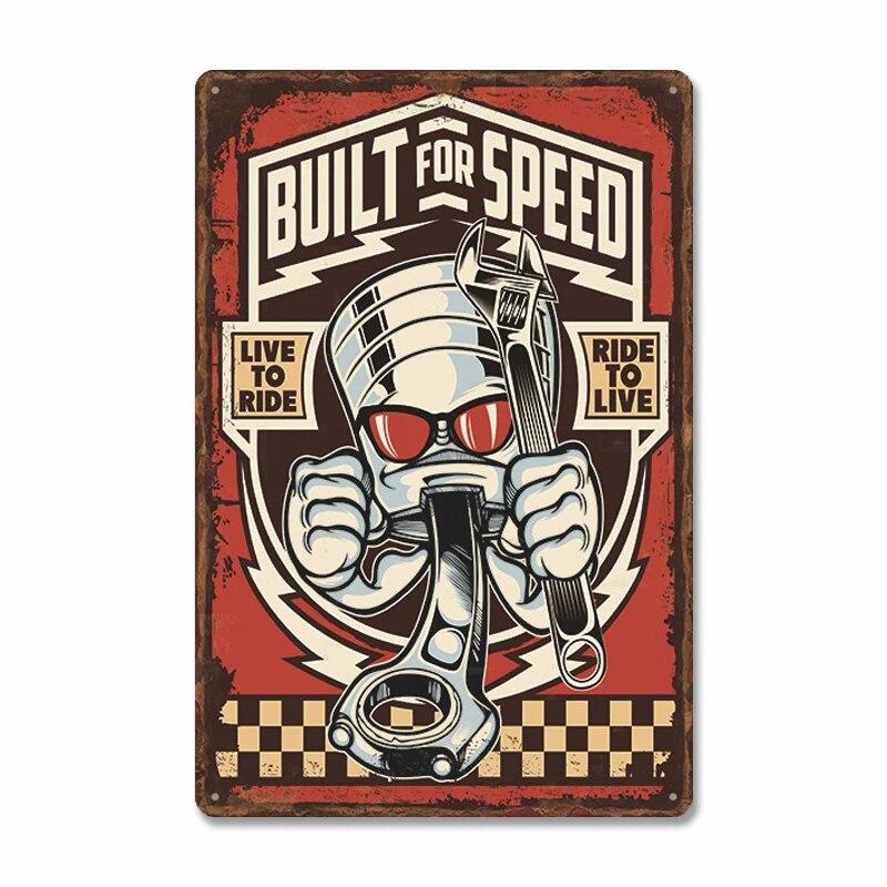 Klassiek Garage Poster Vintage Metalen Bord Auto Service Metalen Blik Borden Retro Plaquette Garage Gereedschapswinkel Muurkunst Decor