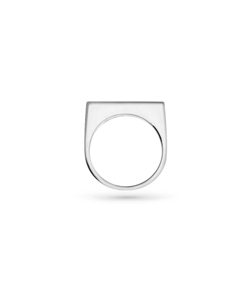 Smgt Signet Series Flat Ring #4 [White]