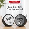 Round Padlock Cabinet Password Lock Weatherproof Combination Cabinet Lock  For Gym School Locker